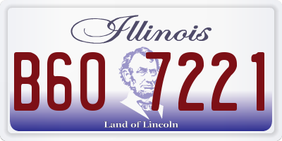 IL license plate B607221