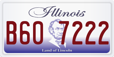 IL license plate B607222