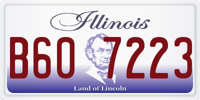 IL license plate B607223