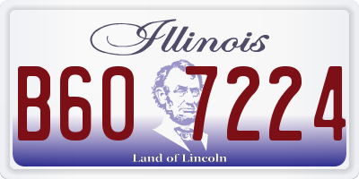 IL license plate B607224