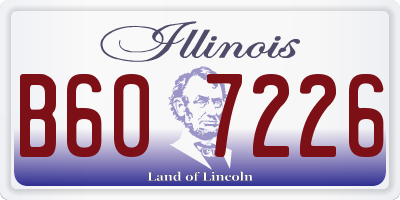 IL license plate B607226