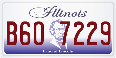 IL license plate B607229