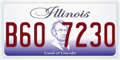 IL license plate B607230
