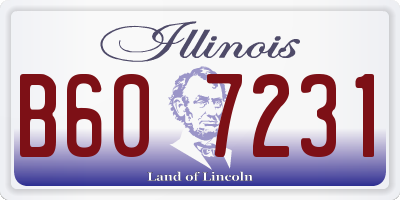 IL license plate B607231