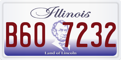 IL license plate B607232