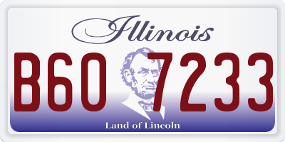 IL license plate B607233
