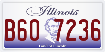 IL license plate B607236