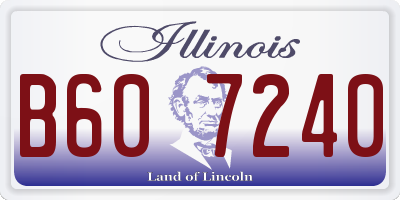 IL license plate B607240