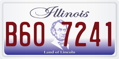 IL license plate B607241