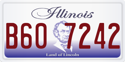 IL license plate B607242