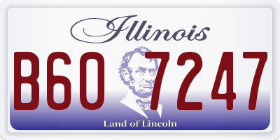 IL license plate B607247