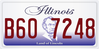 IL license plate B607248