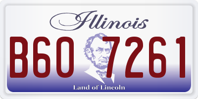 IL license plate B607261