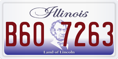 IL license plate B607263