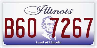 IL license plate B607267