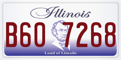 IL license plate B607268