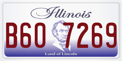 IL license plate B607269