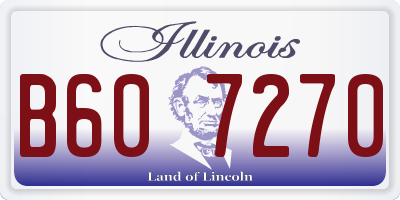 IL license plate B607270