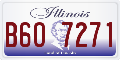 IL license plate B607271