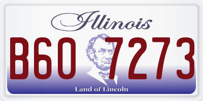 IL license plate B607273