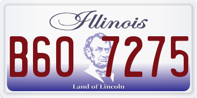 IL license plate B607275