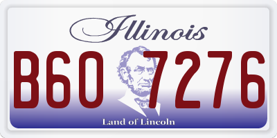 IL license plate B607276