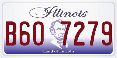IL license plate B607279