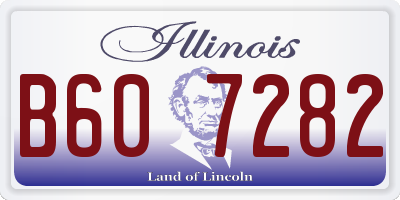 IL license plate B607282
