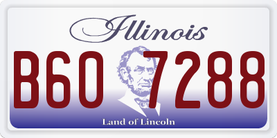 IL license plate B607288