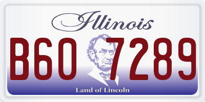IL license plate B607289