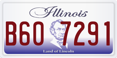 IL license plate B607291