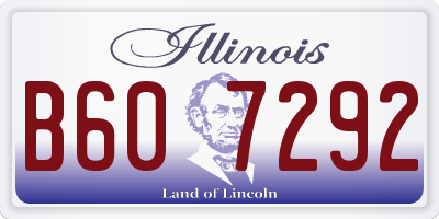 IL license plate B607292