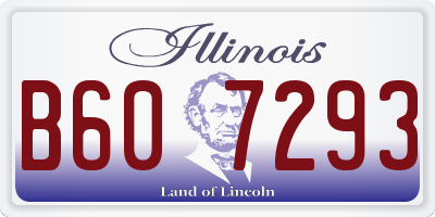IL license plate B607293