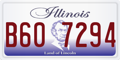 IL license plate B607294
