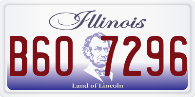 IL license plate B607296