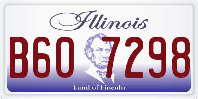 IL license plate B607298