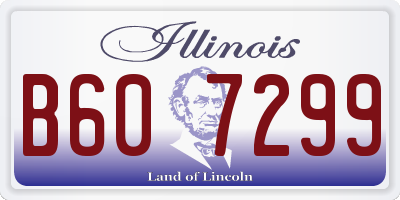 IL license plate B607299