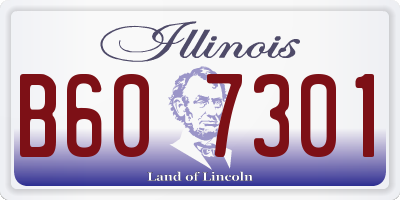 IL license plate B607301