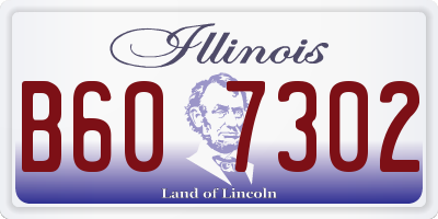 IL license plate B607302