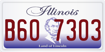 IL license plate B607303