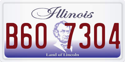 IL license plate B607304