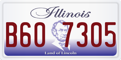 IL license plate B607305