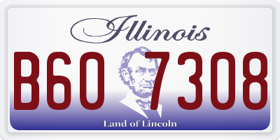 IL license plate B607308
