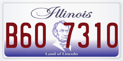 IL license plate B607310