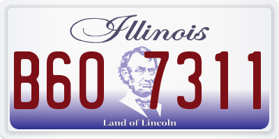 IL license plate B607311
