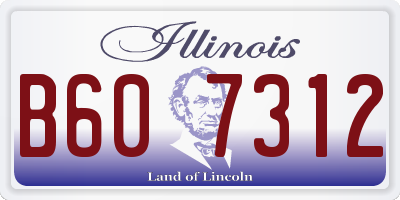 IL license plate B607312