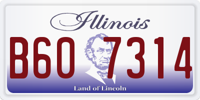 IL license plate B607314