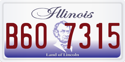 IL license plate B607315