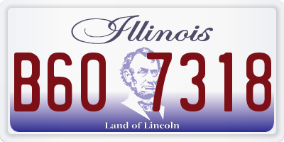 IL license plate B607318