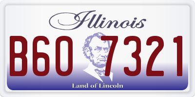 IL license plate B607321
